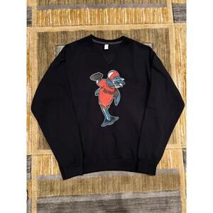 Vintage Miami Dolphins Center Graphic Crewneck Pullover Large